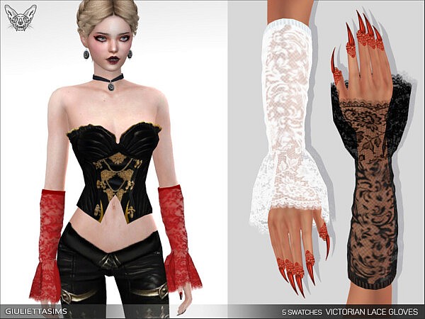 Victorian Lace Gloves by feyona from TSR