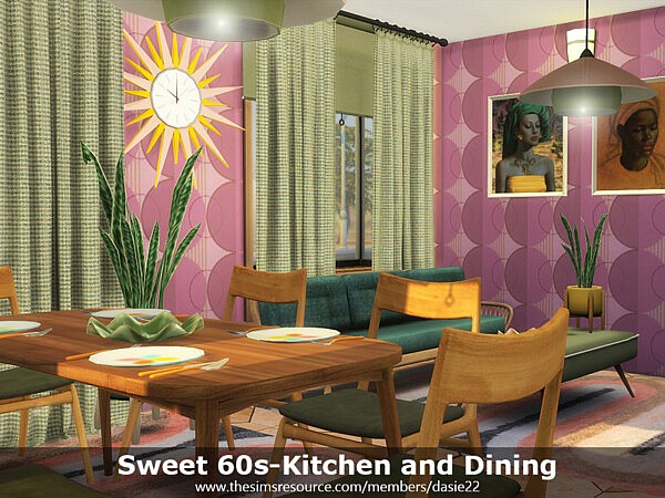 Sweet 60s Kitchen and Dining by dasie2 from TSR