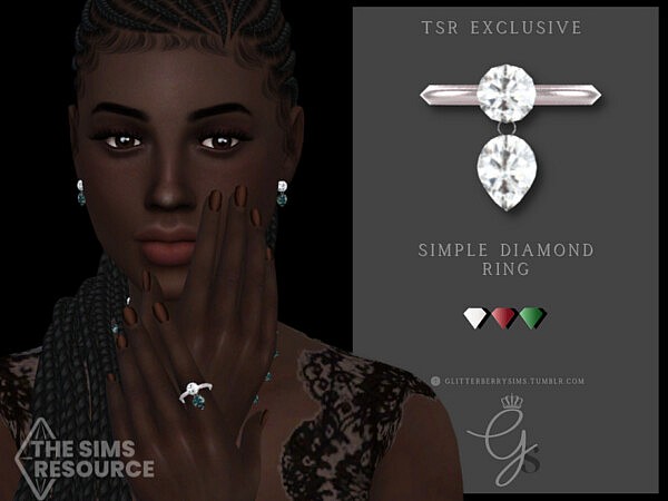 Simple Diamond Ring by Glitterberryfly from TSR