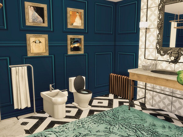 White Wine Art Deco Bathroom 3 by GenkaiHaretsu from TSR