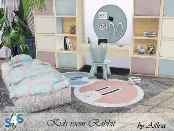 Rabbit Kids Room from Aifirsa Sims