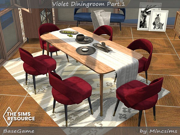 Violet Diningroom Part.1 by Mincsims from TSR