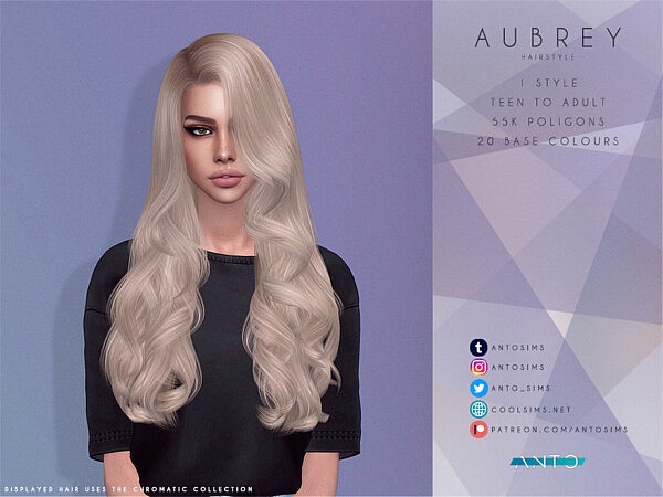 Aubrey Hairstyle by Anto from TSR
