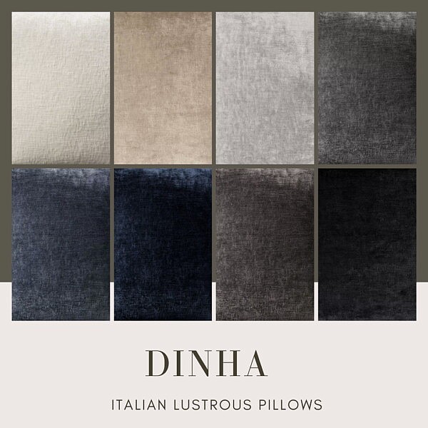 Italian Lustrous Pillows from Dinha Gamer
