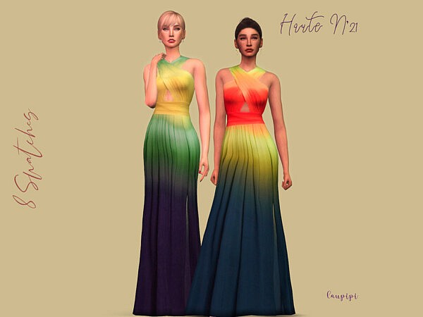 Multicolor Dress   MDR07 by laupipi from TSR