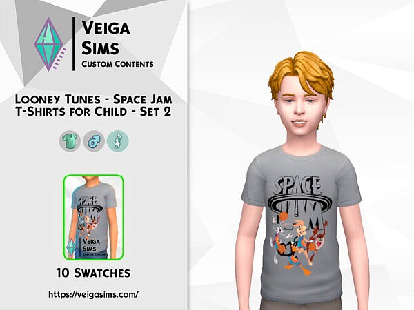 Space Jam T Shirts for Child   Set 2 by David Mtv from TSR