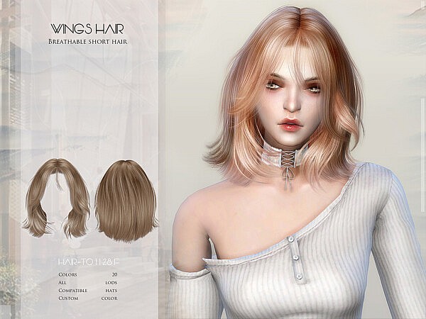 Breathable short hair by wingssims from TSR