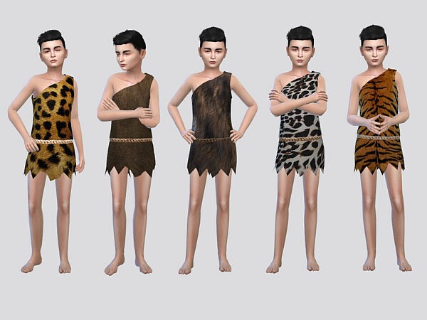 Halloween Costume Primitive Boys by McLayneSims from TSR