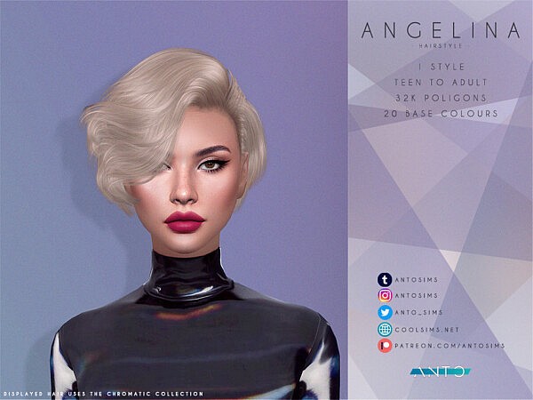 Angelina Hair by Anto from TSR