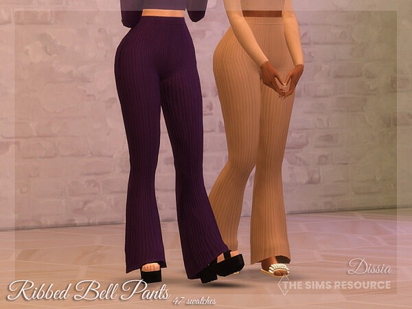 Ribbed Bell Pants by Dissia from TSR
