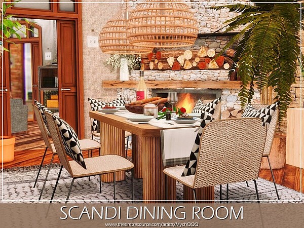 Scandi Dining Room by MychQQQ from TSR