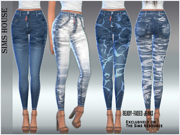 Ready faded jeans by Sims House from TSR