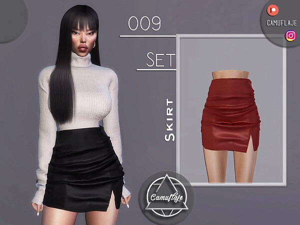 SET 009   Leather Skirt by Camuflaje from TSR