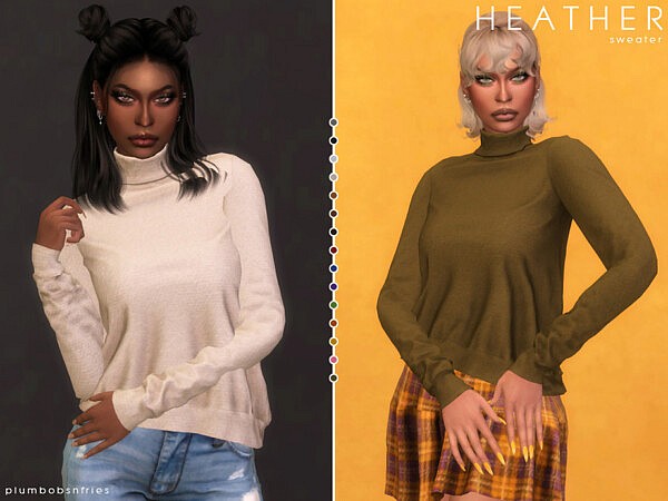 HEATHER sweater by Plumbobs n Fries from TSR