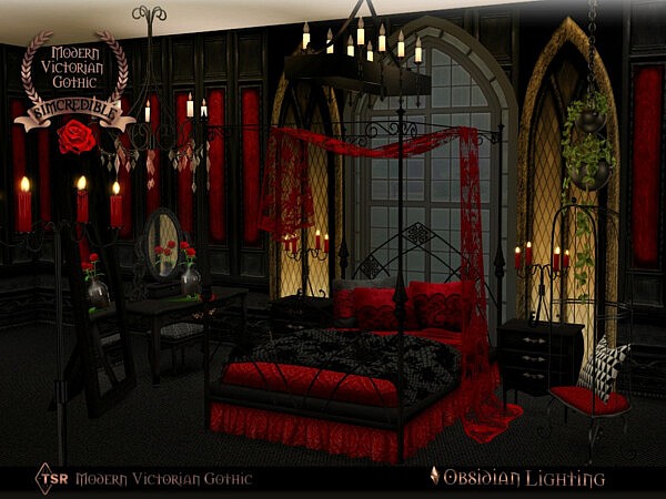 Modern Victorian Gothic   Obsidian Lighting by SIMcredible! from TSR