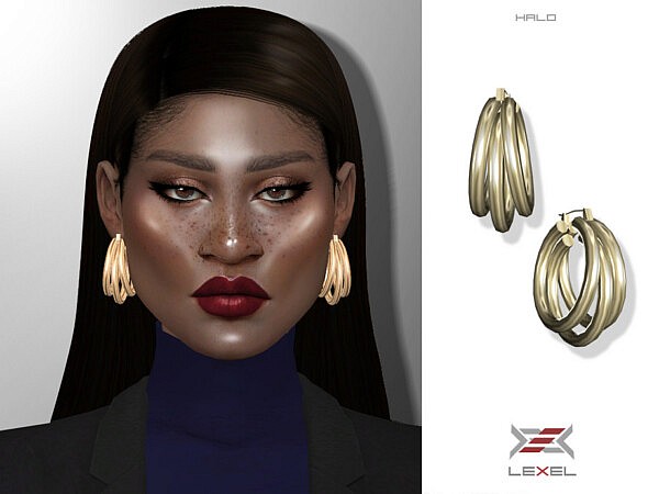 Halo earrings by LEXEL s from TSR