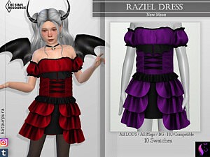 The Sims Resource: Eyelet Dress by lillka • Sims 4 Downloads