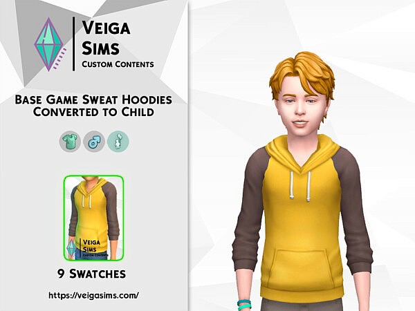 Base Game Sweat Hoodies Converted for Child by David Mtv from TSR