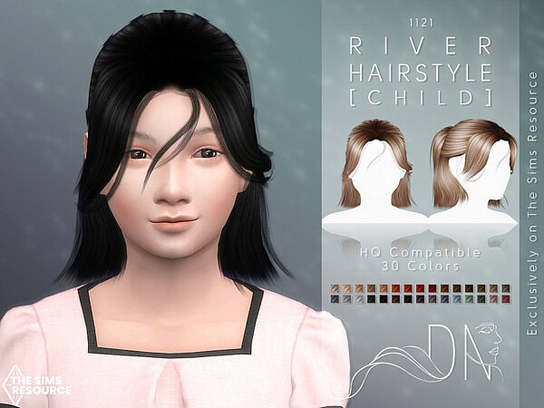 River Hairstyle [Child] by DarkNighTt from TSR