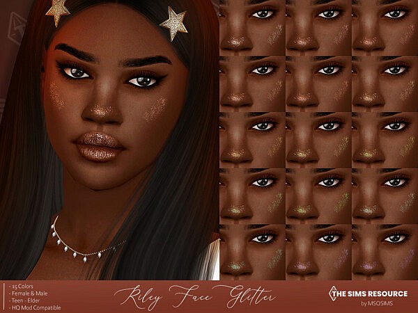 Riley Face Glitter by MSQSIMS from TSR