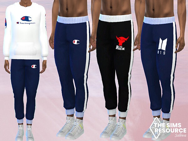 Men Athletic Track Pants by Saliwa from TSR
