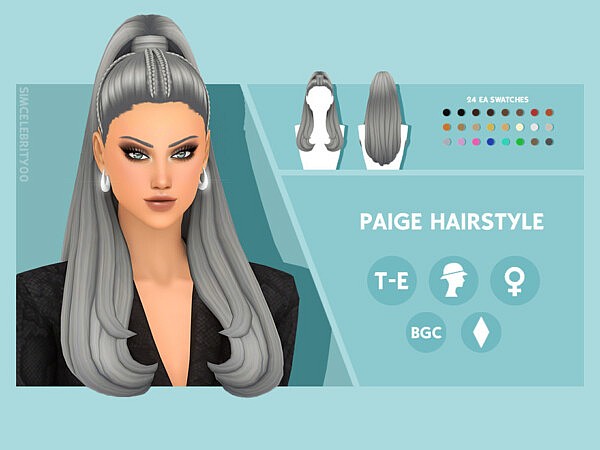 Paige Hairstyle by simcelebrity00 from TSR