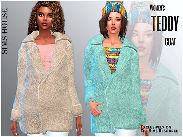 Womens teddy coat by Sims House from TSR