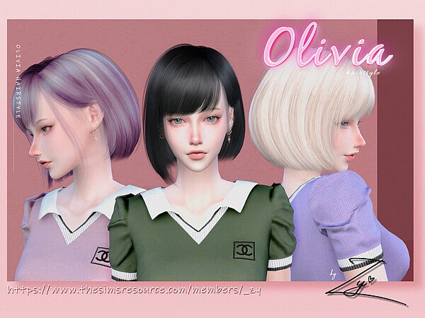Olivia Hairstyle by Zy from TSR
