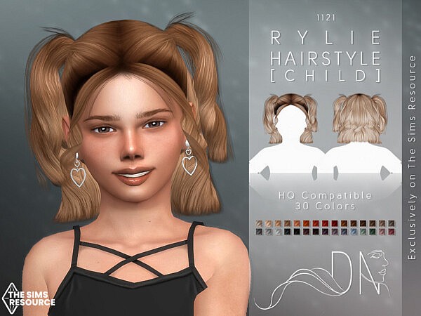Rylie Hairstyle [Child] by DarkNighTt from TSR