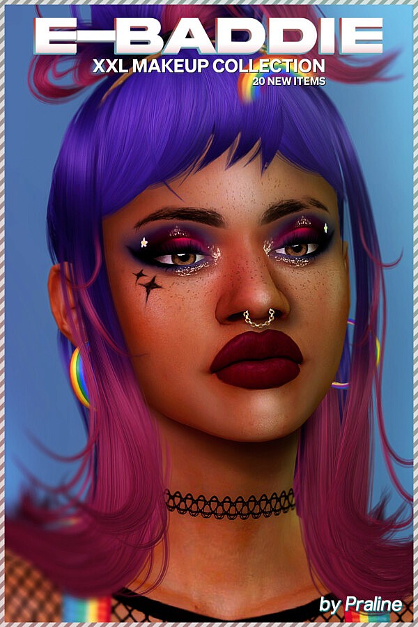 E BADDIE XXL Makeup Collection from Praline Sims