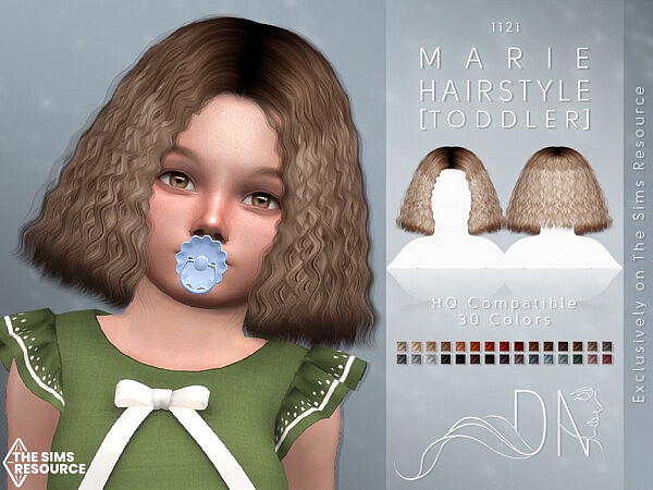 Marie Hairstyle [Toddler] by DarkNighTt from TSR
