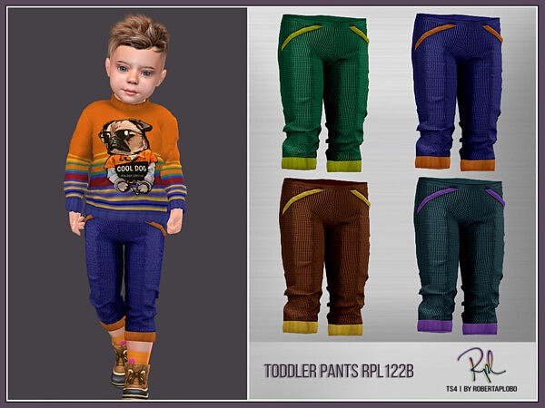Toddler Pants RPL122B by RobertaPLobo from TSR