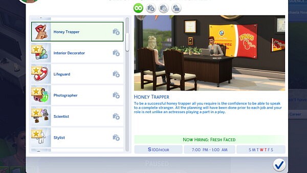 Active Honey Trap Career by simawhimhot from Mod The Sims