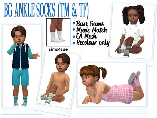 BG Ankle Socks from Sims 4 Sue