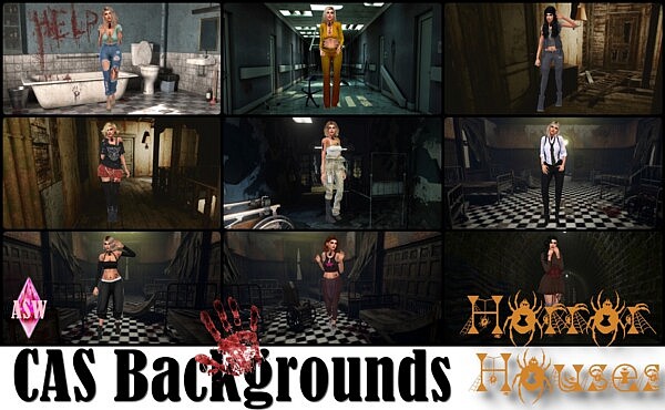 CAS Backgrounds Horror House from Annett`s Sims 4 Welt