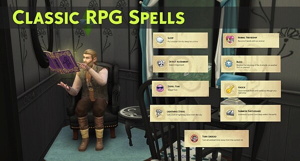 Classic RPG Spells by Simsonian Library from Mod The Sims