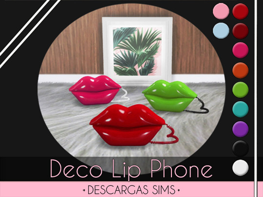 Deco Lip Phone from Descargas Sims