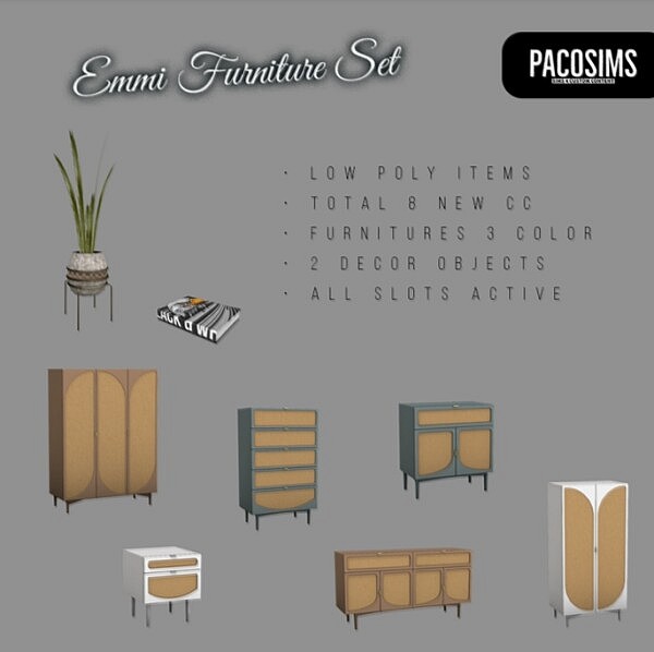 THIS IS SQUID GAME Martinez Dining Set Emmi Furniture Set from Paco Sims