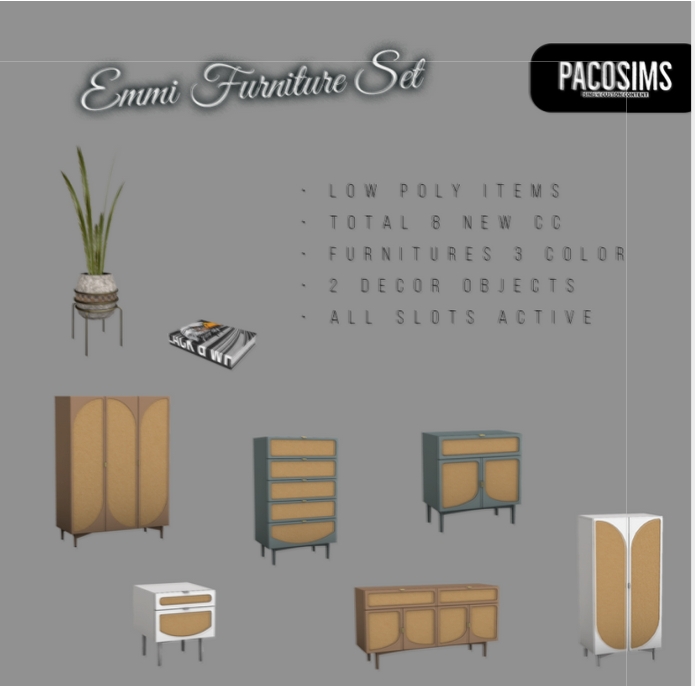 Emmi Furniture Set from Paco Sims