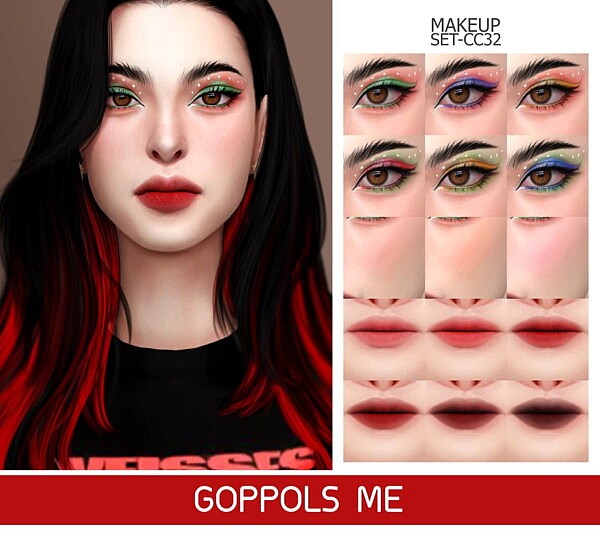 Gold Makup Set CC32 from GOPPOLS Me