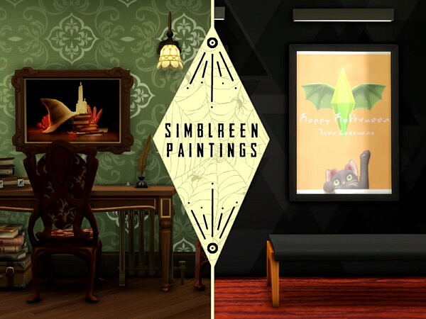 Halloween Paintings by Lahawana from Mod The Sims