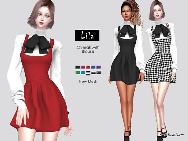 LILA   Mini Dress by Helsoseira from TSR