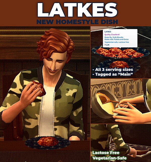 Latkes   New Custom Recipe by RobinKLocksley from Mod The Sims