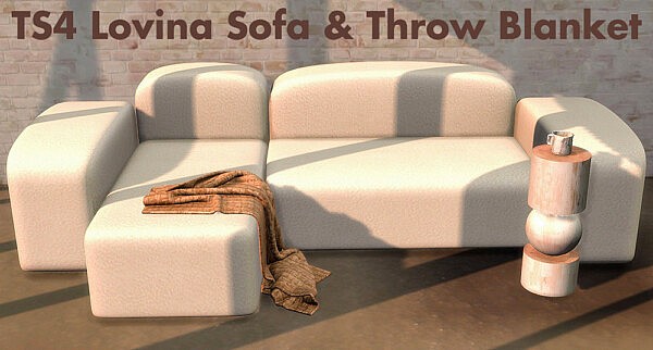 Lovina sofa and blanket from Riekus13