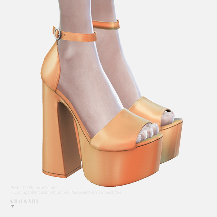 Poster Grl Platform Sandals from Charonlee