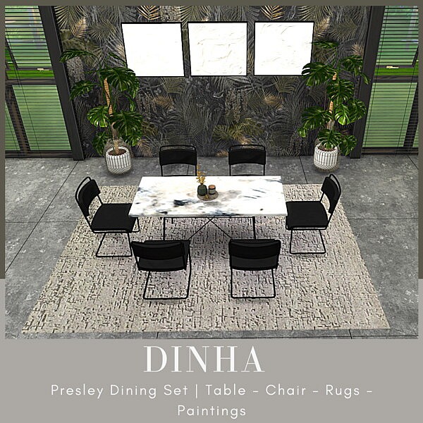 Presley Dining Set from Dinha Gamer