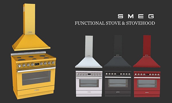 Smeg Stove from Leo 4 Sims