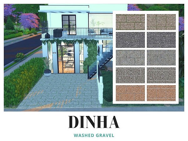 Washed Gravel  Matching Floor and  Foundation from Dinha Gamer