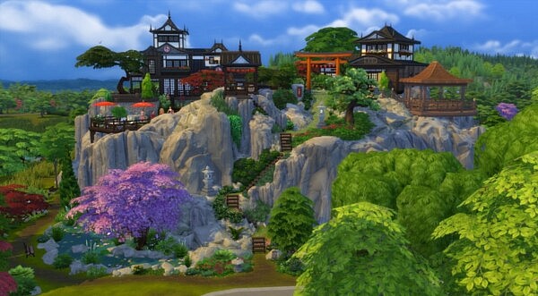 Zou onsen house from Sims Artists
