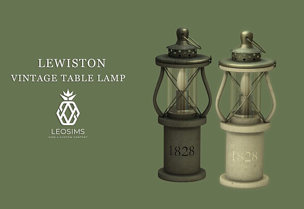 Vintage Table Lamp from Leo 4 Sims